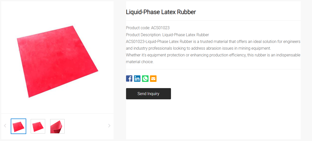 Liquid-Phase Latex Rubber Liquid-Phase Latex Rubber